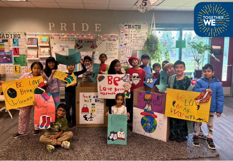  Cedar Wood Elementary collects 600 items for Helping Hands